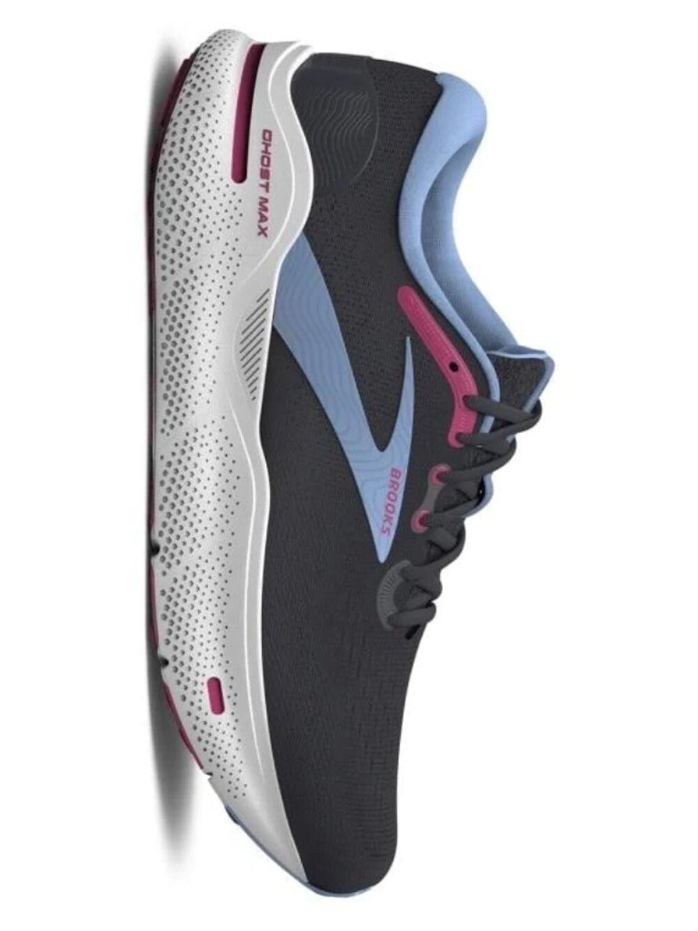 Brooks Ghost Max Women's Shoes Ebony Open Air Lilac Rose Road Running Size 7